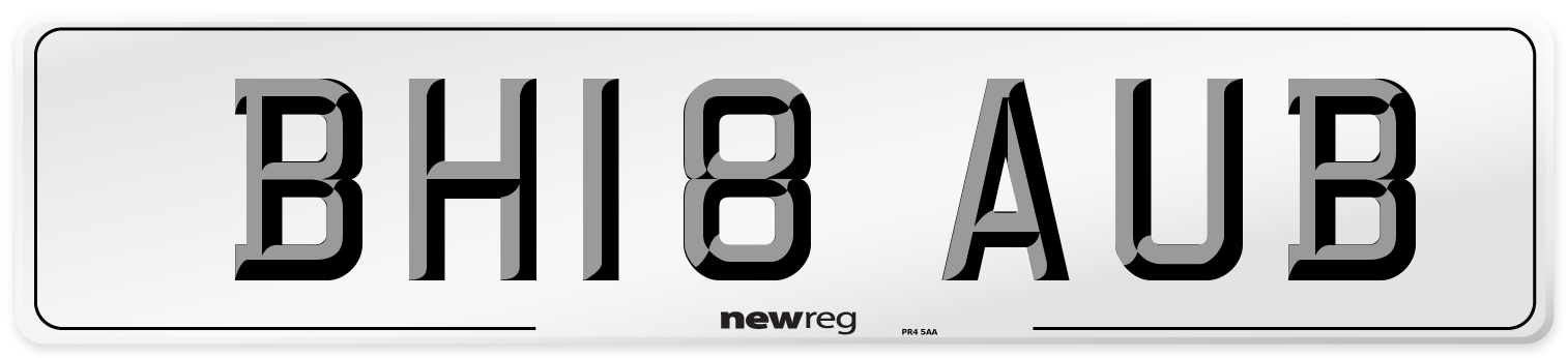 BH18 AUB Number Plate from New Reg